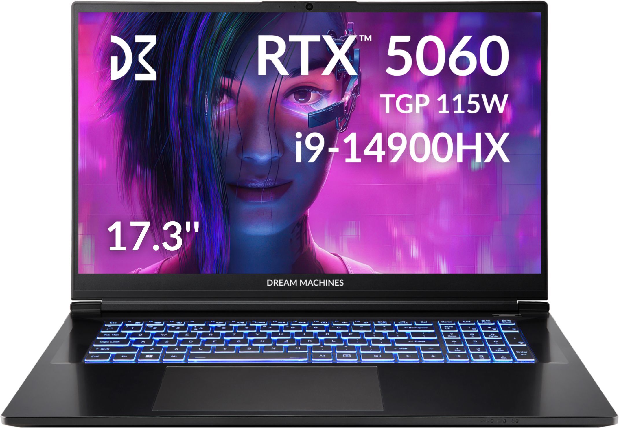 Ноутбук DREAM MACHINES RG5060-17 Black (RG5060-17UA27)фото2