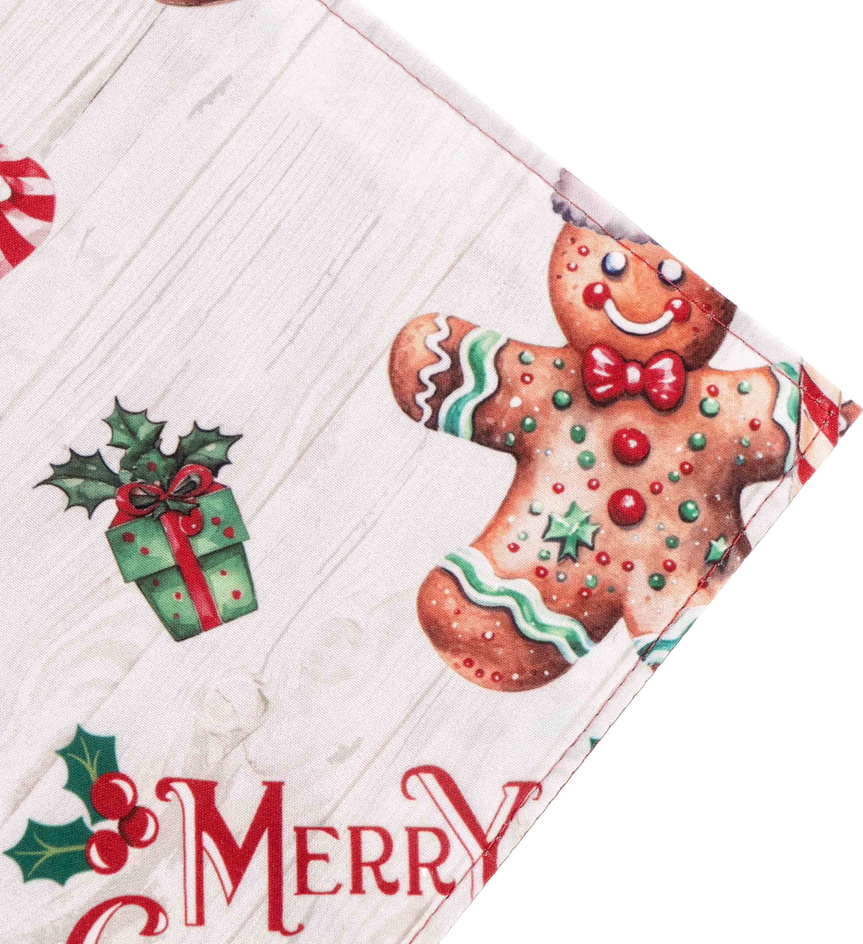 Набір серветок ARDESTO Christmas Gingerbread 30х45см, 2шт, червоний (ART15HG)фото3