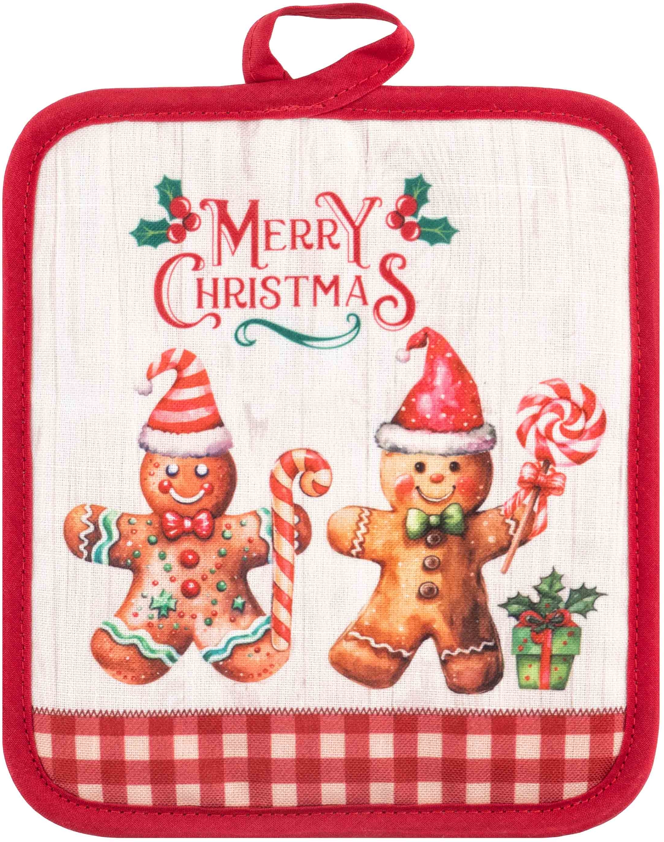 Подарунковий набір для кухні ARDESTO Christmas Gingerbread, 3шт (ART14HGR)фото