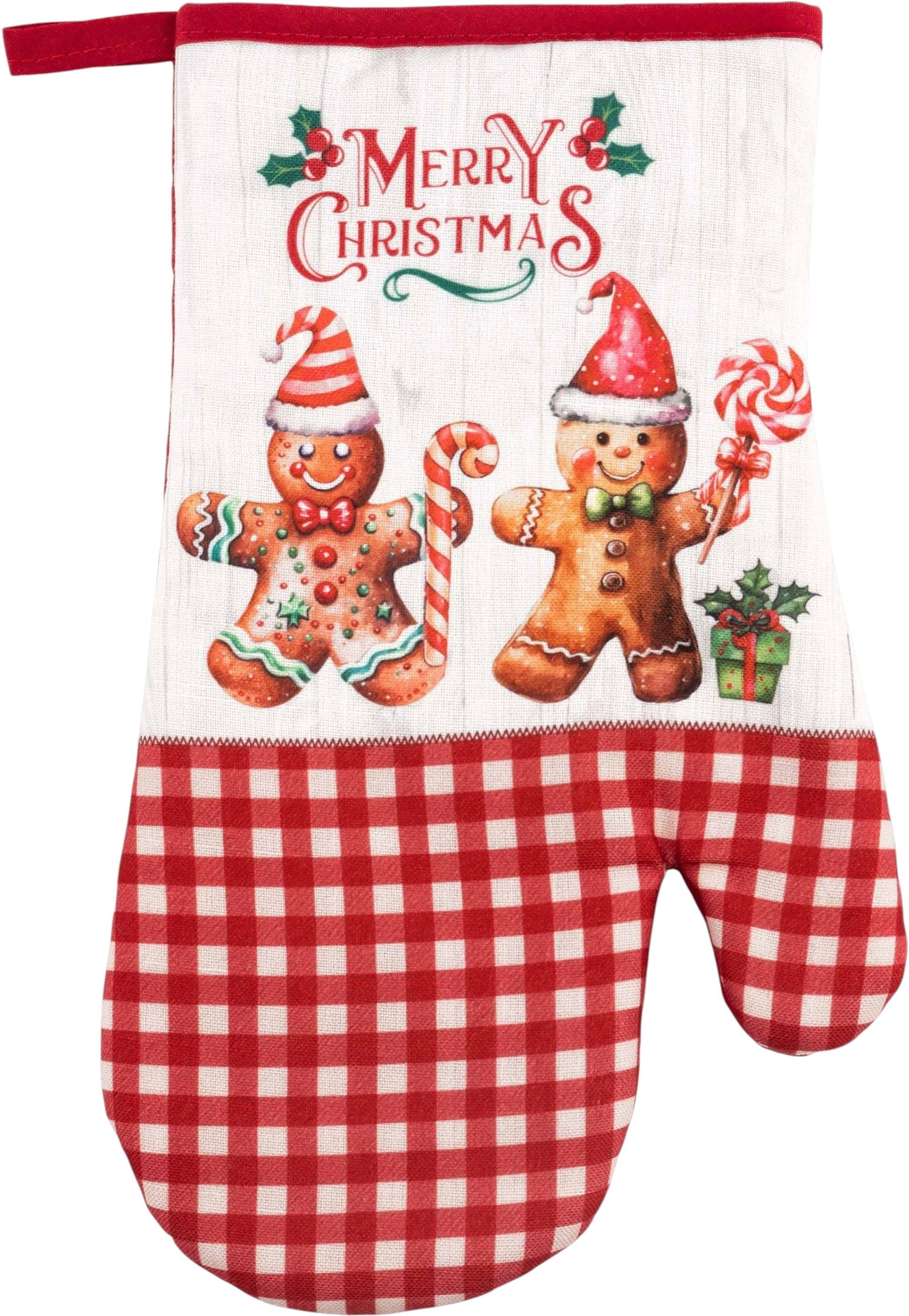 Подарунковий набір для кухні ARDESTO Christmas Gingerbread, 3шт (ART14HGR)фото