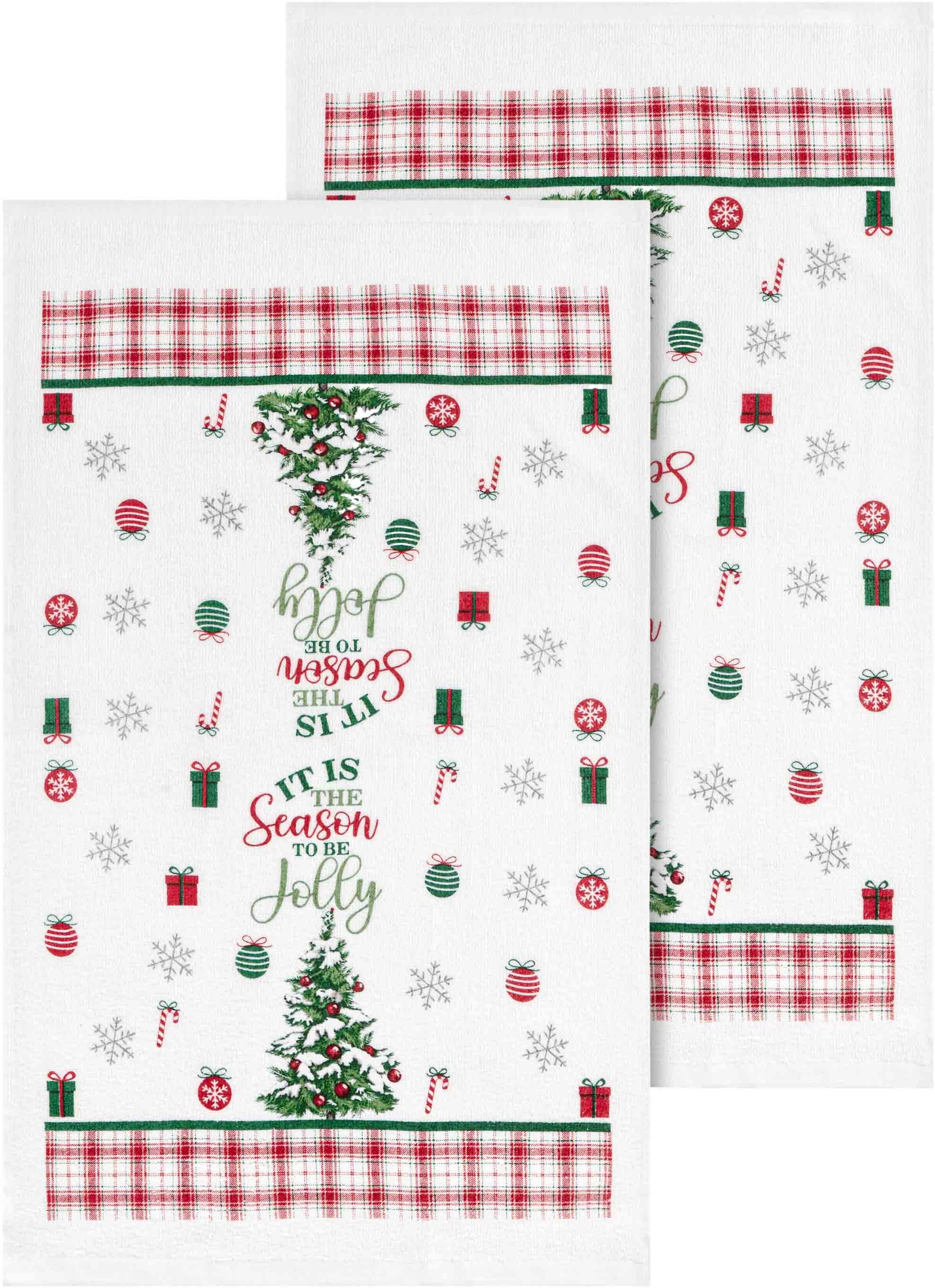 Подарочный набор полотенечек в коробке Ardesto Christmas Tree 38х63см, 2шт (ART3863HTB) фото 2