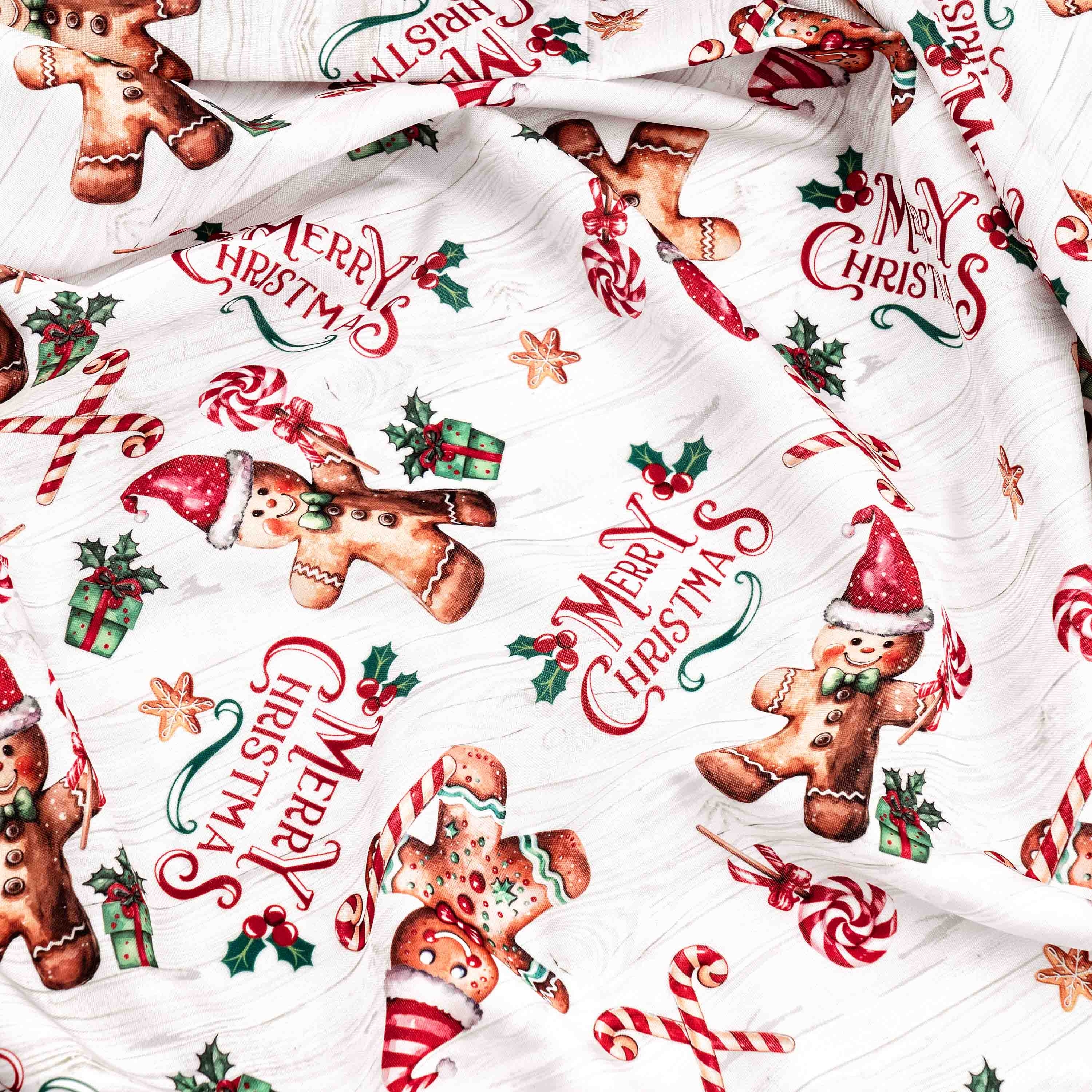 Скатертина ARDESTO Christmas Gingerbread 120х140см, червоний (ART07HG)фото3