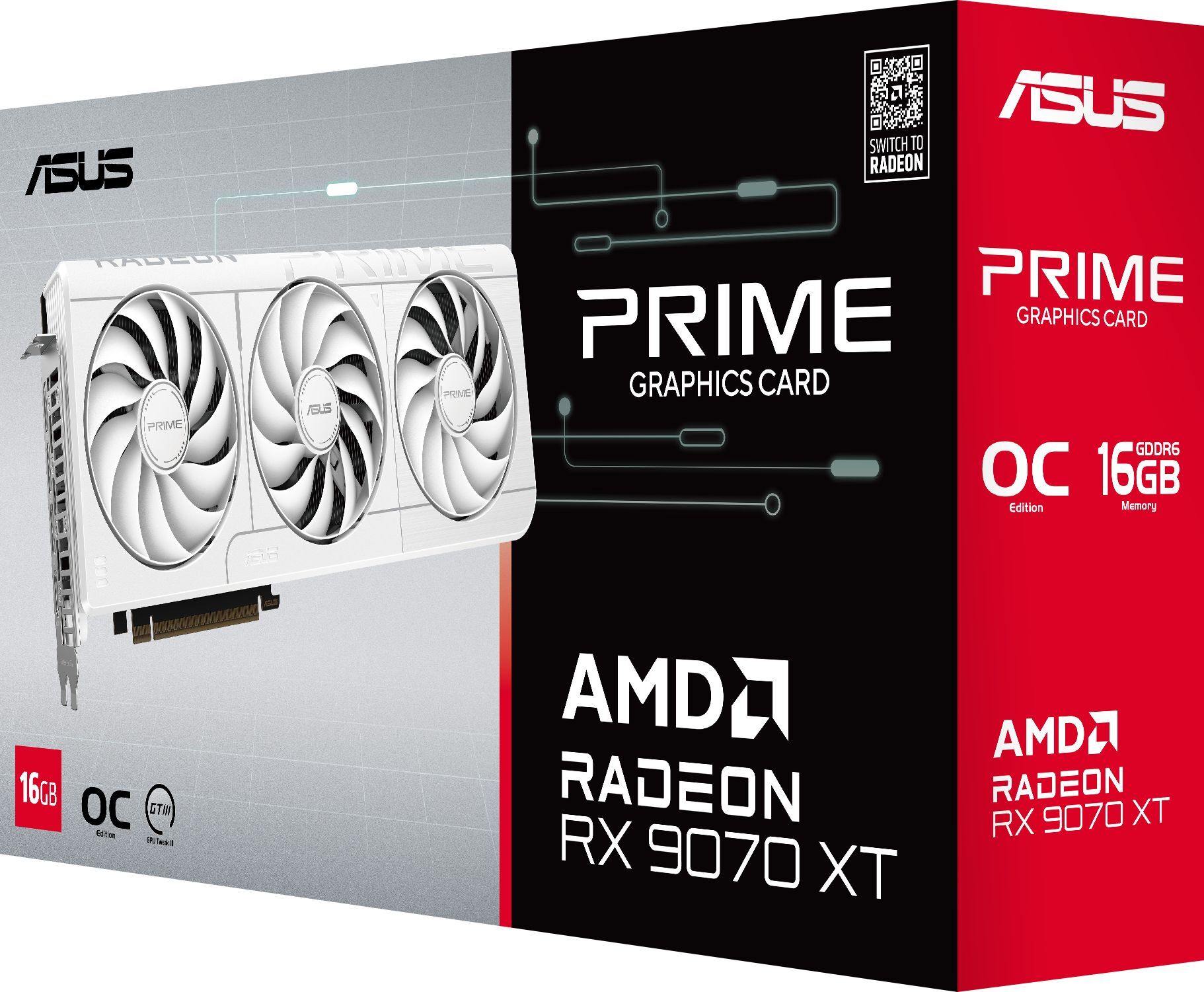 Відеокарта ASUS Radeon RX 9070 XT 16GB GDDR6 PRIME OC WHITE (90YV0L75-M0NA00)фото13