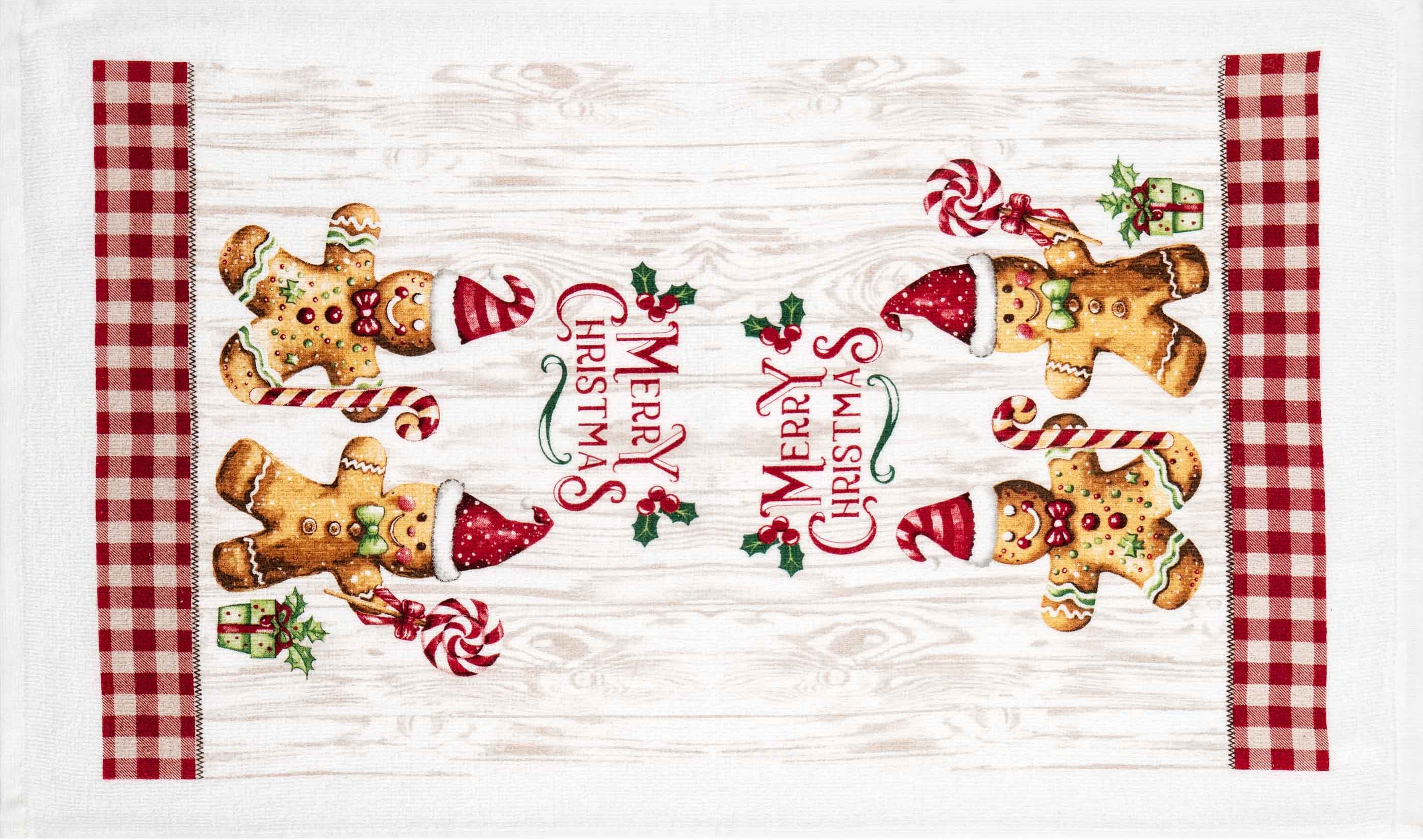Набір рушників для кухні ARDESTO Christmas Gingerbread 38х63см, 2шт, червоний (ART3863HG)фото3