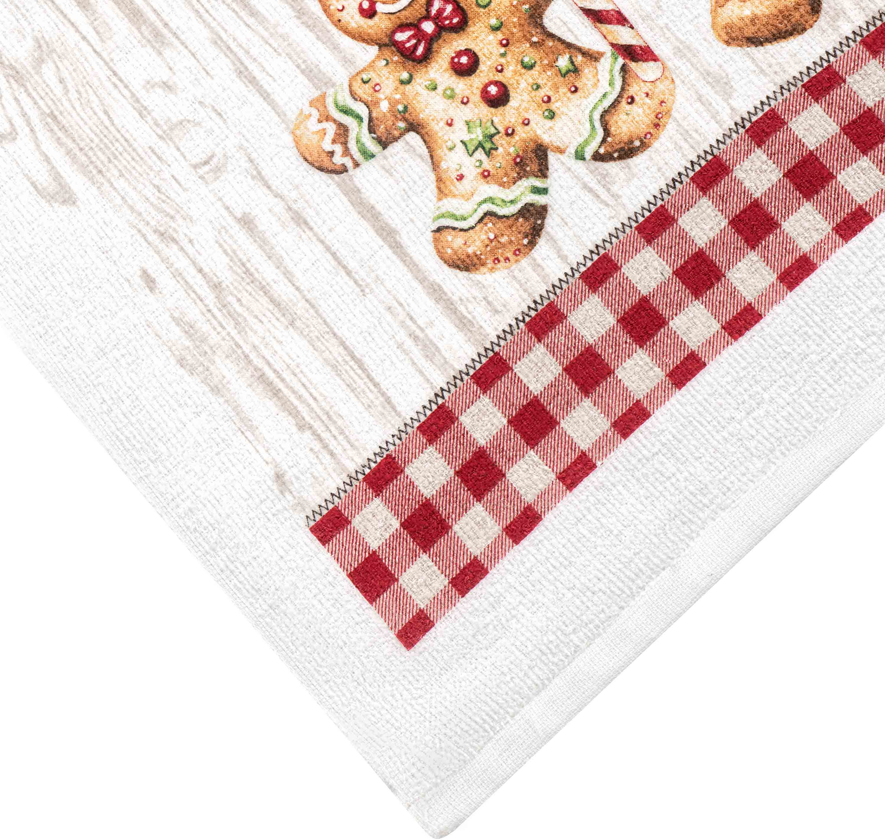 Набір рушників для кухні ARDESTO Christmas Gingerbread 38х63см, 2шт, червоний (ART3863HG)фото5