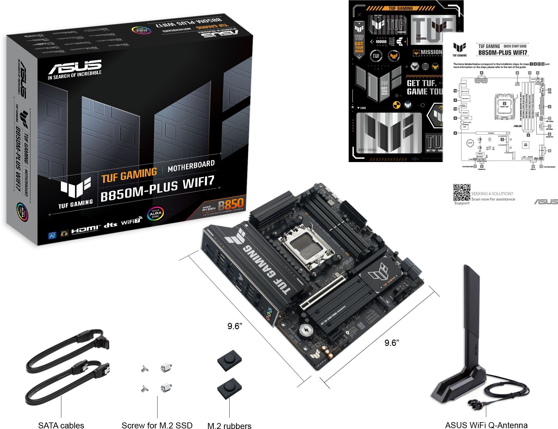 Материнcкая плата ASUS TUF GAMING B850M-PLUS WIFI7 (90MB1MU0-M0EAY0) фото 11