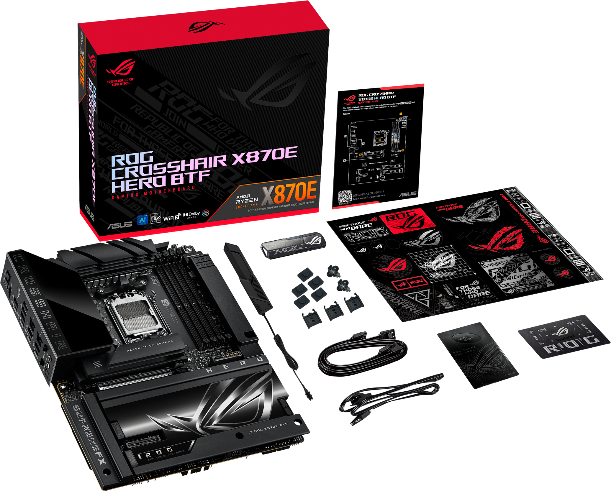 Материнcька плата ASUS ROG CROSSHAIR X870E HERO BTF (90MB1MX0-M0EAY0)фото