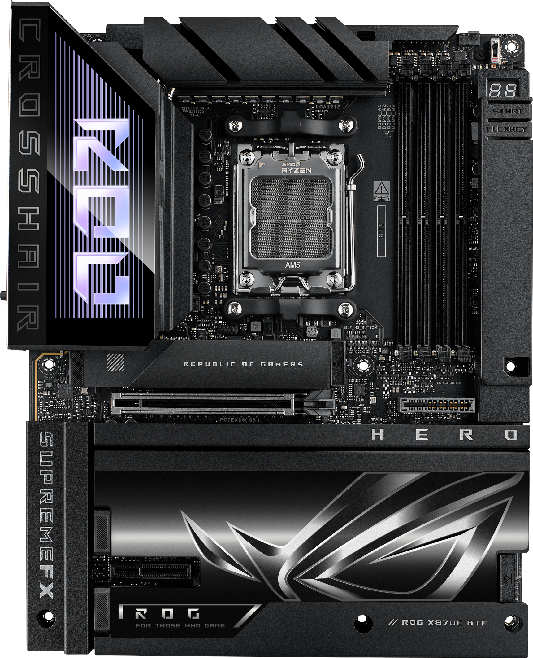 Материнcька плата ASUS ROG CROSSHAIR X870E HERO BTF (90MB1MX0-M0EAY0)фото