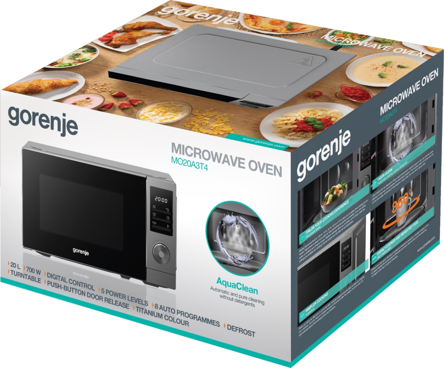 Микроволновая печь Gorenje MO20A3T4 фото 4