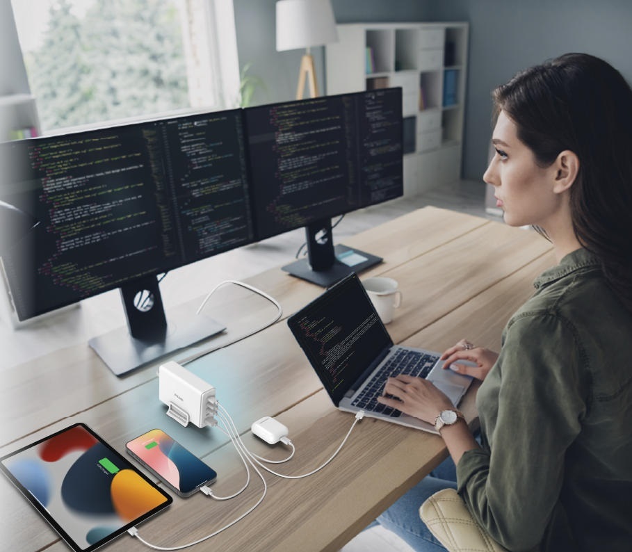 Зарядний пристрій D-Link 240W GaN 4хUSB-С, 1xUSB-A, White (DCF-241)фото8