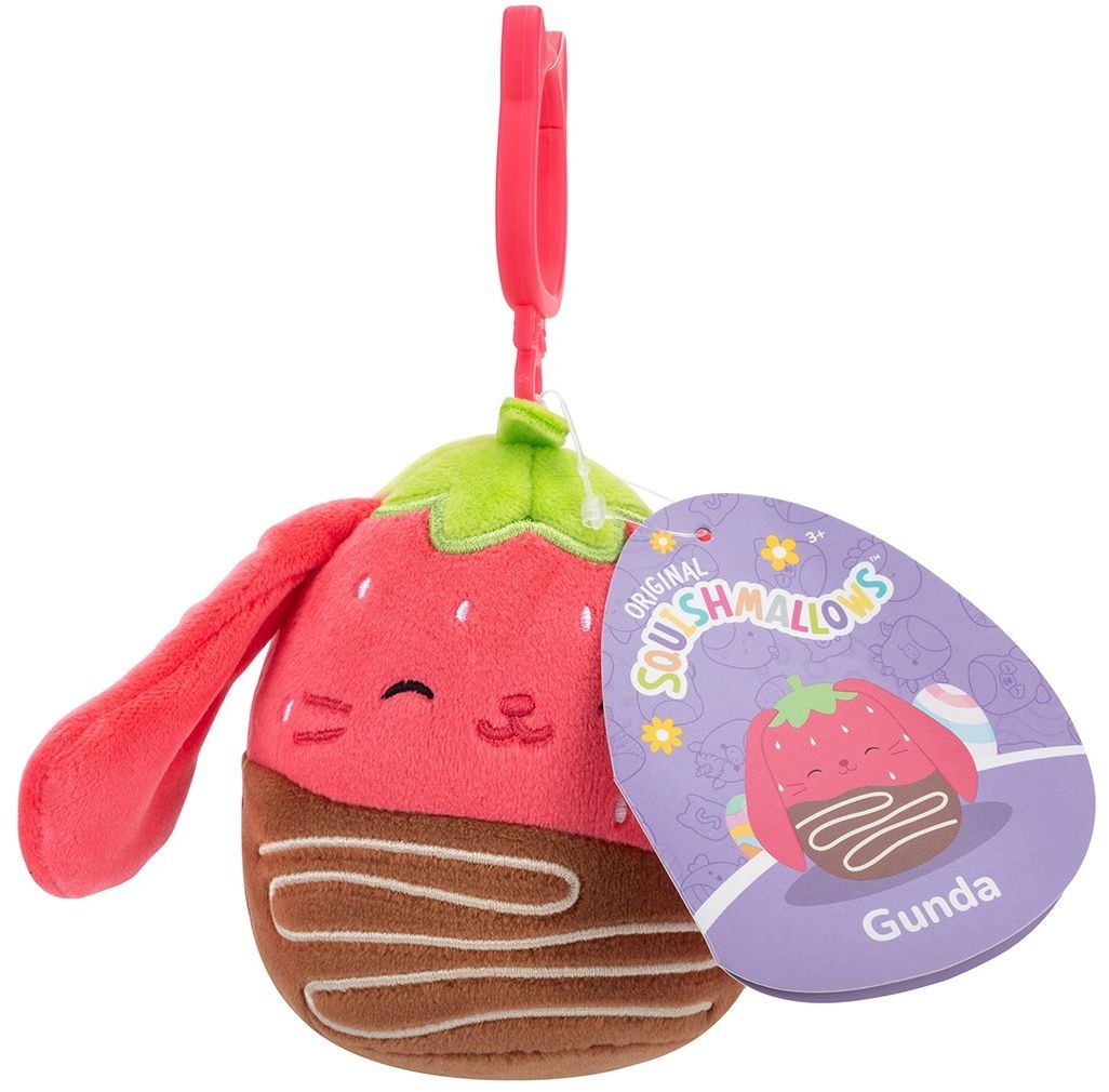 М'яка іграшка на кліпсі Squishmallows - Кролик Гунда (9 см), (SQCP00464)фото6