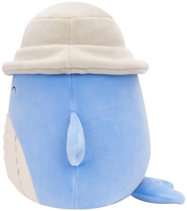 Мягкая игрушка Squishmallows - Синий Кит Самир в панаме (19 см), (SQCR06593) фото 
