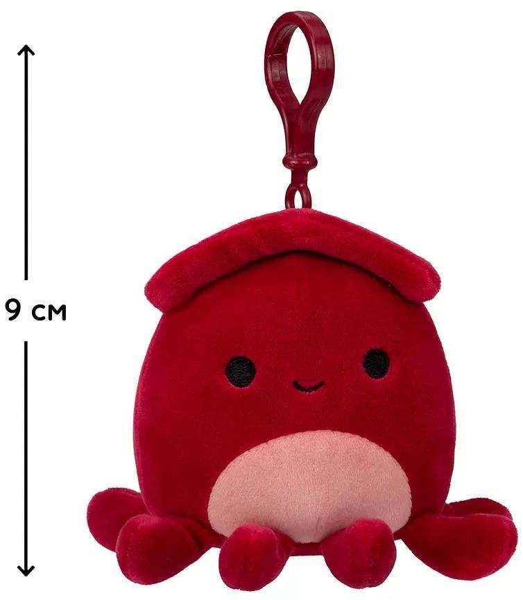 Мягкая игрушка на клипсе Squishmallows - Кальмар Альтман (9 см), (SQCP00146) фото 2