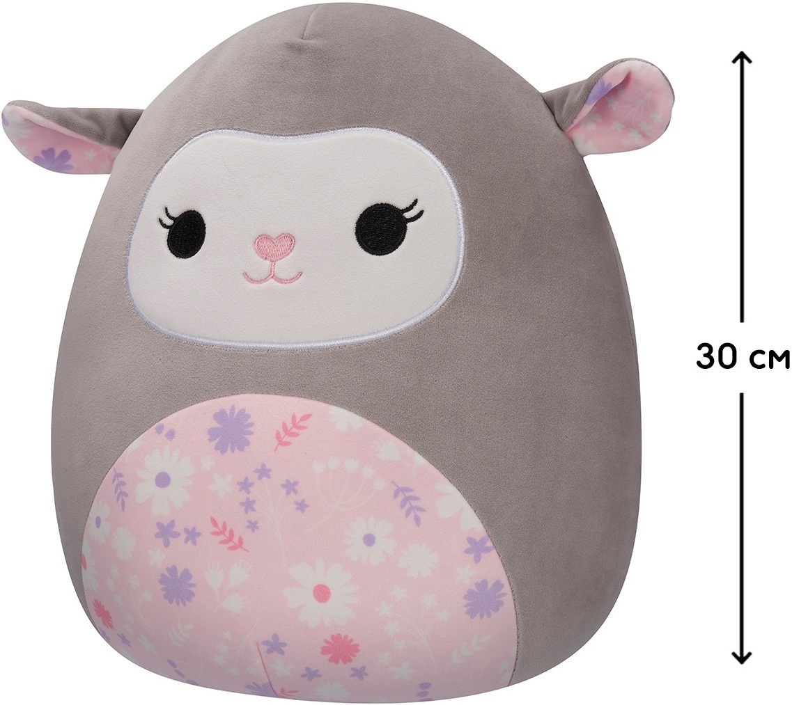 Мягкая игрушка Squishmallows - Серый Ягненок (30 см), (SQER00912) фото 