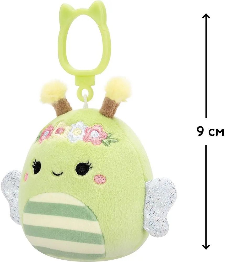 Мягкая игрушка на клипсе Squishmallows - Пчелка Сибил (9 см), (SQCP00460) фото 7