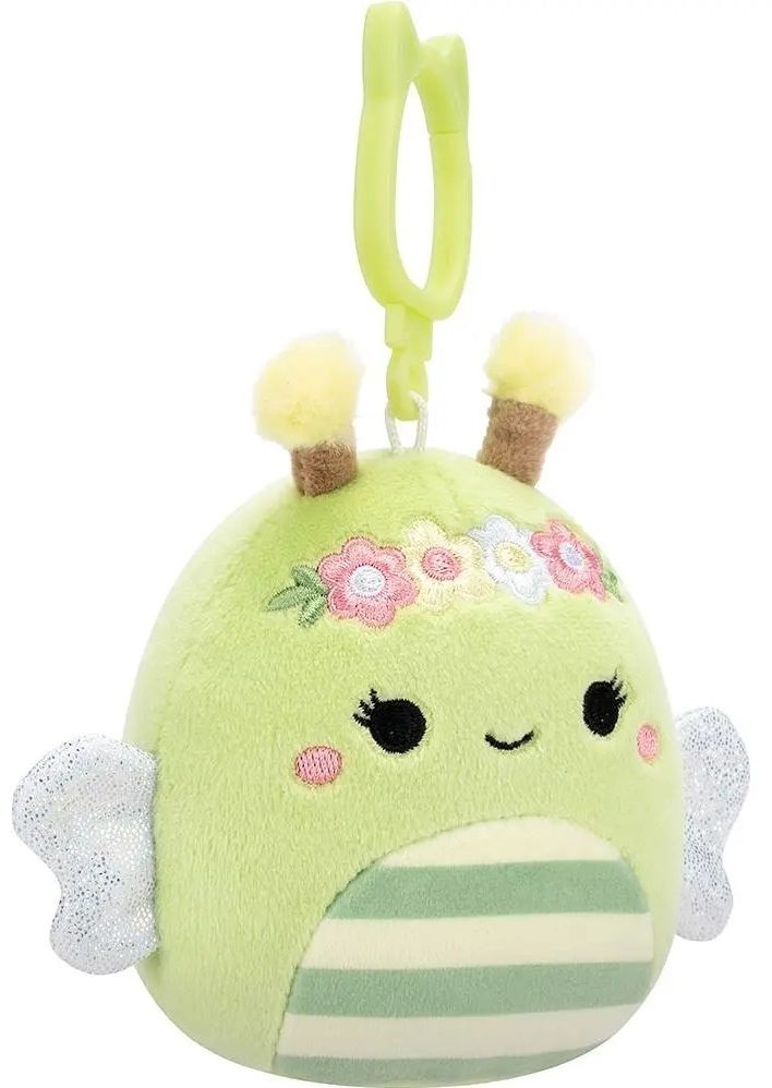 Мягкая игрушка на клипсе Squishmallows - Пчелка Сибил (9 см), (SQCP00460) фото 2