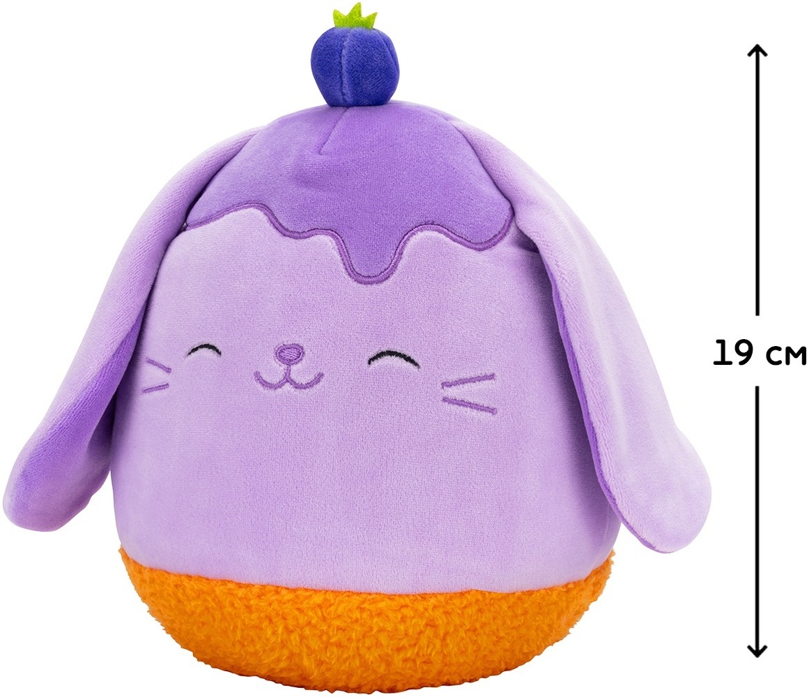 Мягкая игрушка Squishmallows - Черничный Кролик (19 см), (SQER01208) фото 