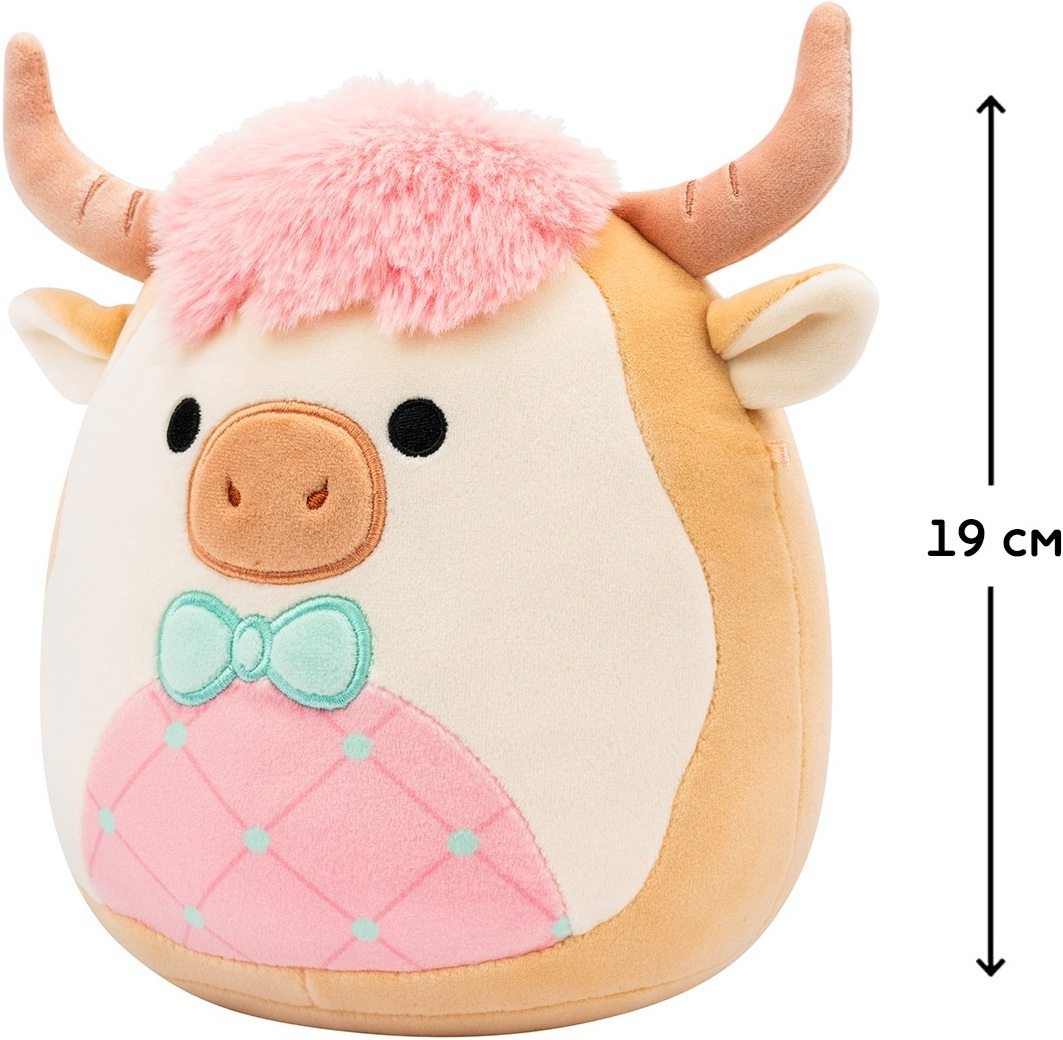 М'яка іграшка Squishmallows - Корівка Самсон (19 см), (SQER01229)фото2