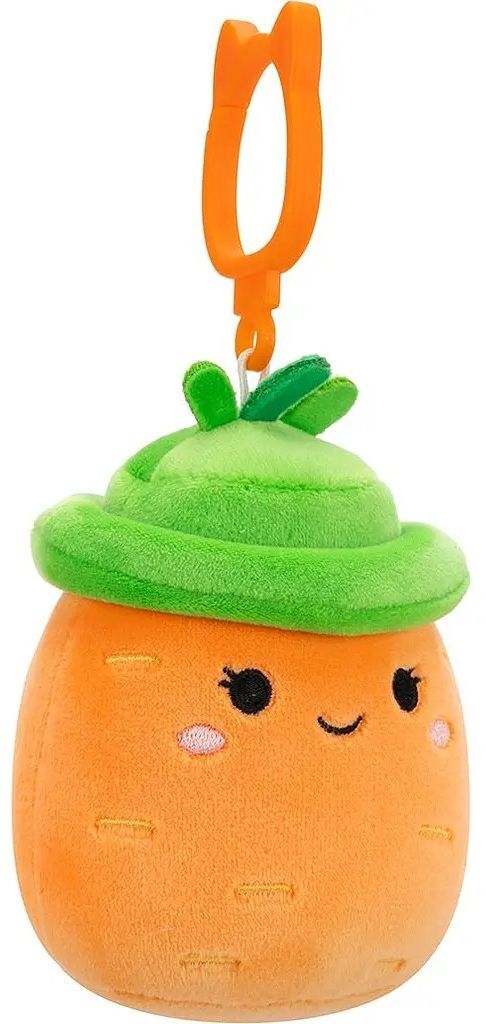 М'яка іграшка на кліпсі Squishmallows - Морквина Кароліна (9 см), (SQCP00462)фото2