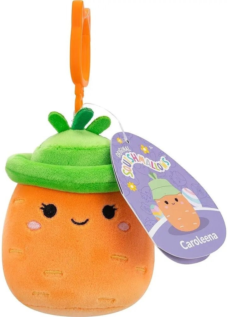 М'яка іграшка на кліпсі Squishmallows - Морквина Кароліна (9 см), (SQCP00462)фото6