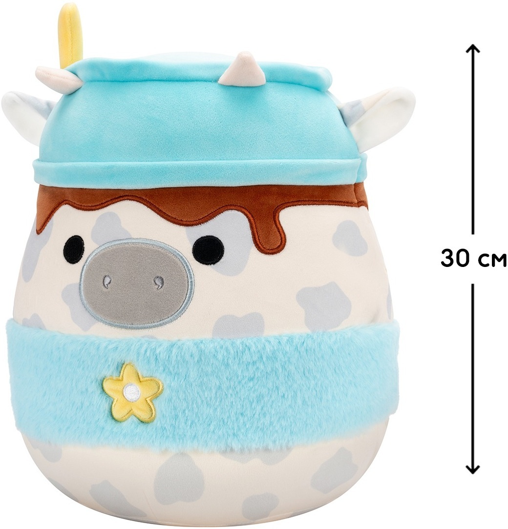 Мягкая игрушка Squishmallows - Серая Корова (30 см), (SQER01263) фото 2