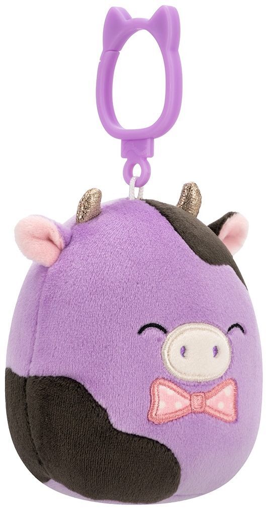 М'яка іграшка на кліпсі Squishmallows - Корівка Алексі (9 см), (SQCP00463)фото2
