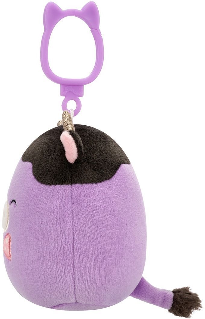 М'яка іграшка на кліпсі Squishmallows - Корівка Алексі (9 см), (SQCP00463)фото