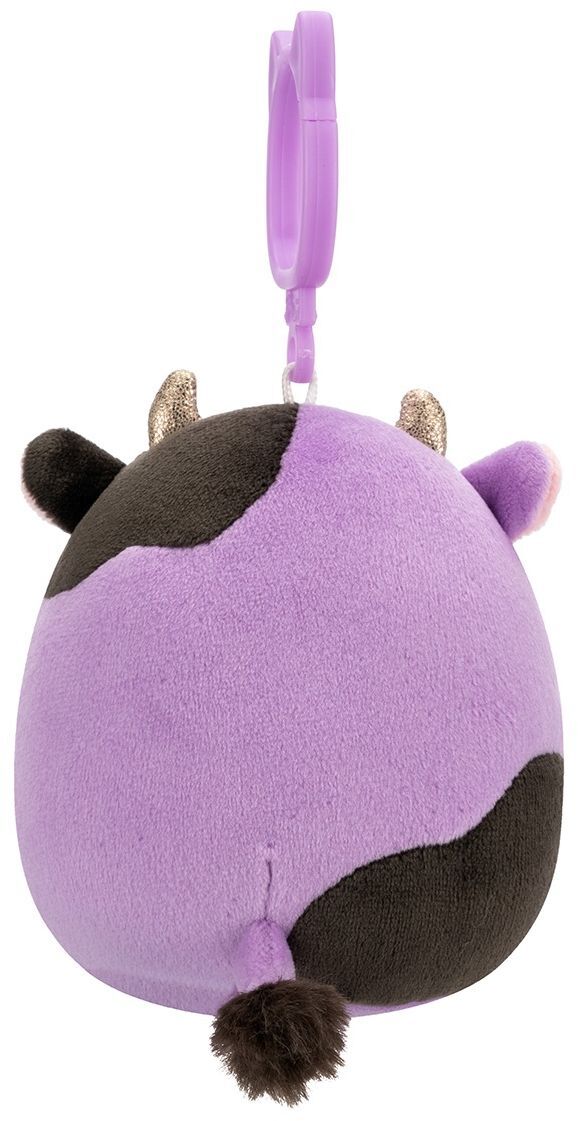 М'яка іграшка на кліпсі Squishmallows - Корівка Алексі (9 см), (SQCP00463)фото