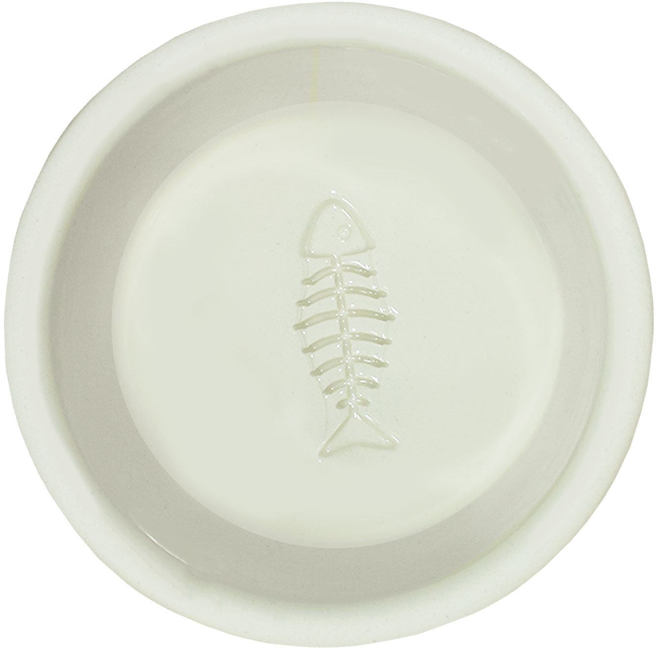 Миска для собак и котов Lucky Pet керамическая бежевая 350 мл фото