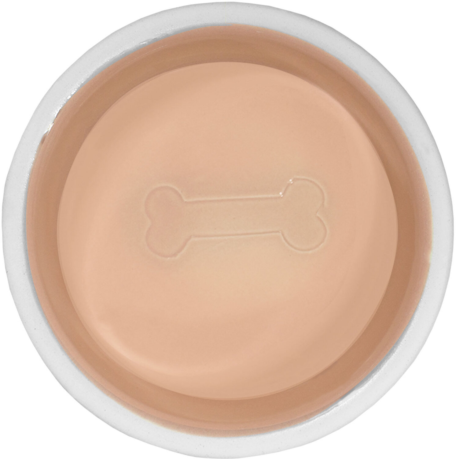 Миска для собак Lucky Pet керамическая бежевая 250 мл фото