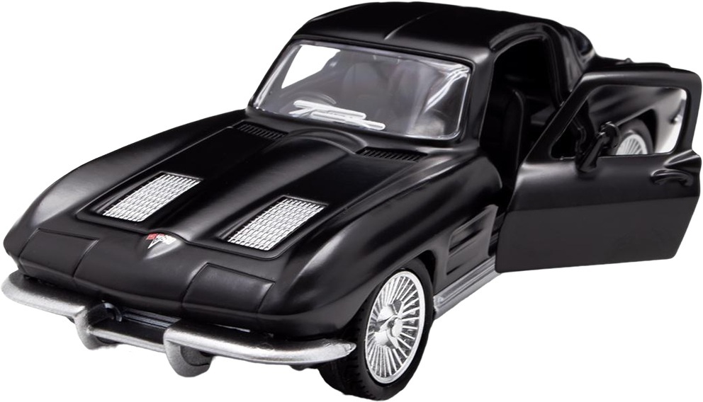 Автомодель - Chevrolet Corvette Split Window 1963, черный (250411U) фото 