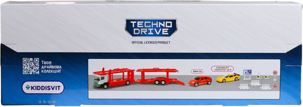 Игровой набор - Автоперевозчик Scania (автоперевозчик, 2 машины, аксессуары), (250415U) фото 