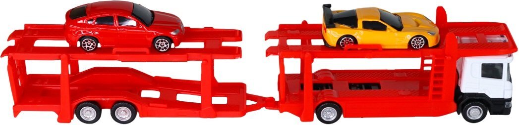 Игровой набор - Автоперевозчик Scania (автоперевозчик, 2 машины, аксессуары), (250415U) фото 