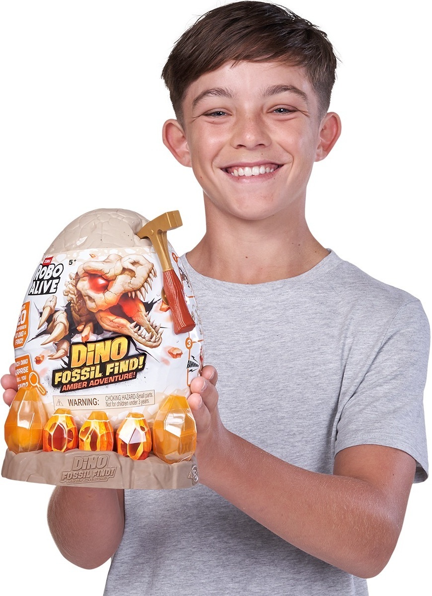 Інтерактивний ігровий набір-сюрприз Robo Alive S1 – Бурштинові Розкопки Динозавра (71153)фото9
