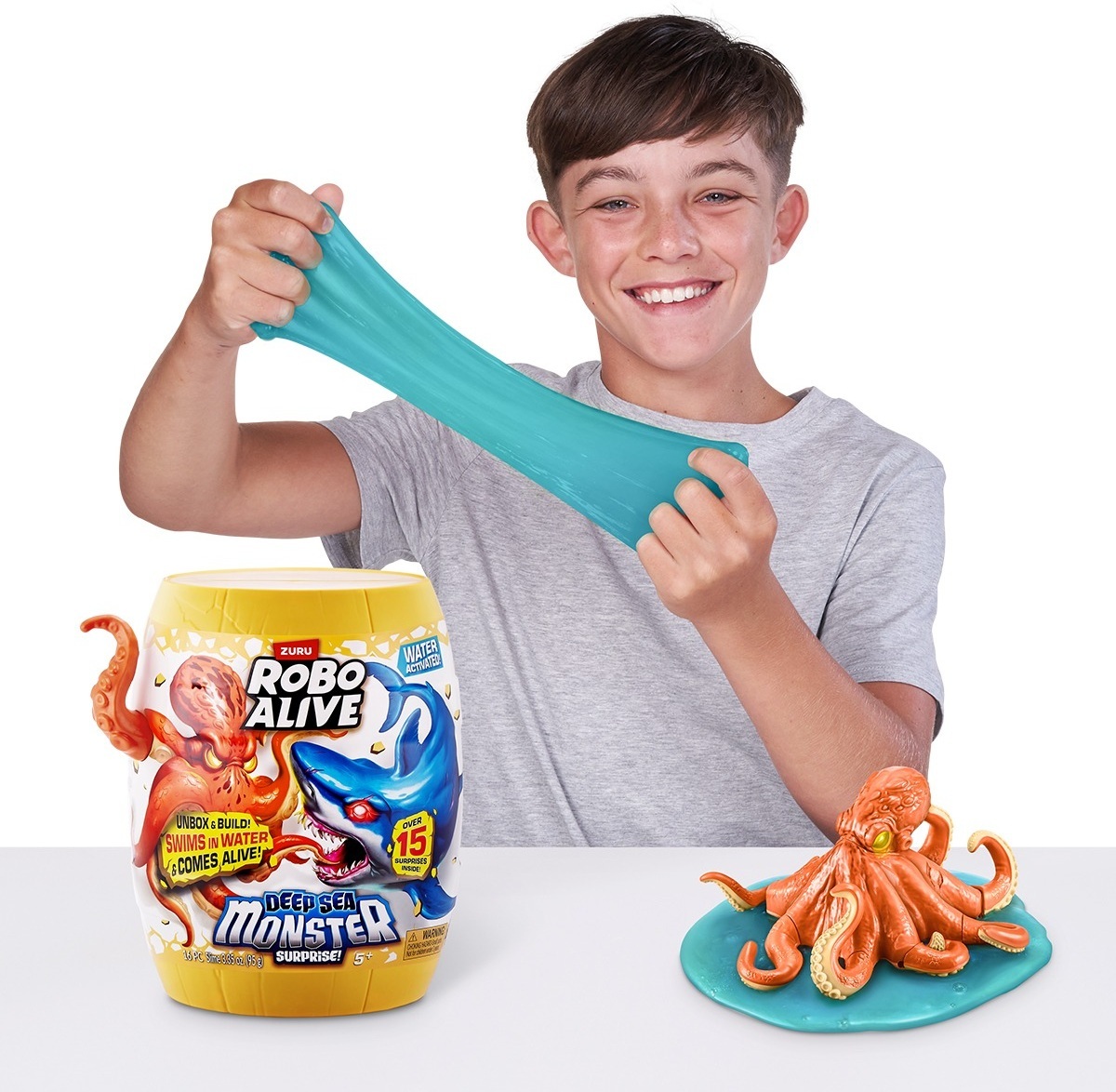Інтерактивний ігровий набір Robo Alive S1 – глибоководний сюрприз Восьминіг (71155B)фото8