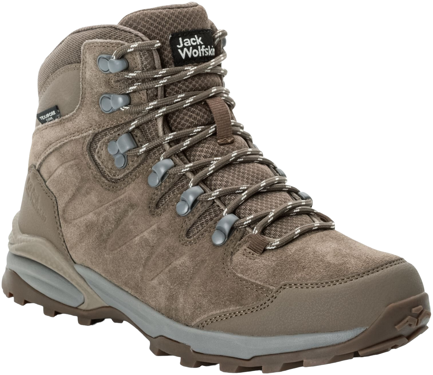 Ботинки женские Jack Wolfskin Refugio Texapore Mid W 4050871-4610 36 коричневые фото 3