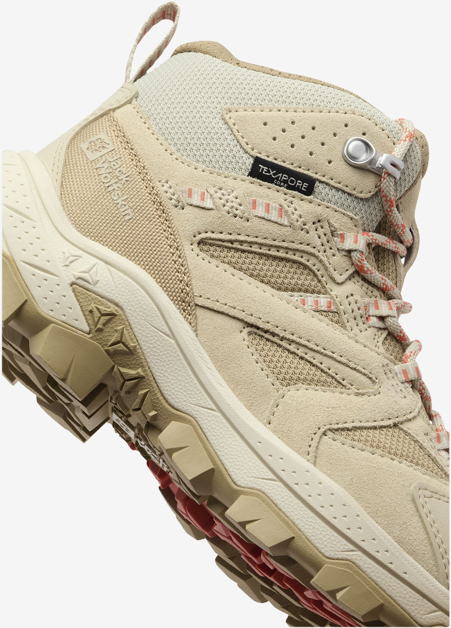 Ботинки женские Jack Wolfskin Vojo Tour Texapore Mid W A62071-A0029 36 бежевые фото 7