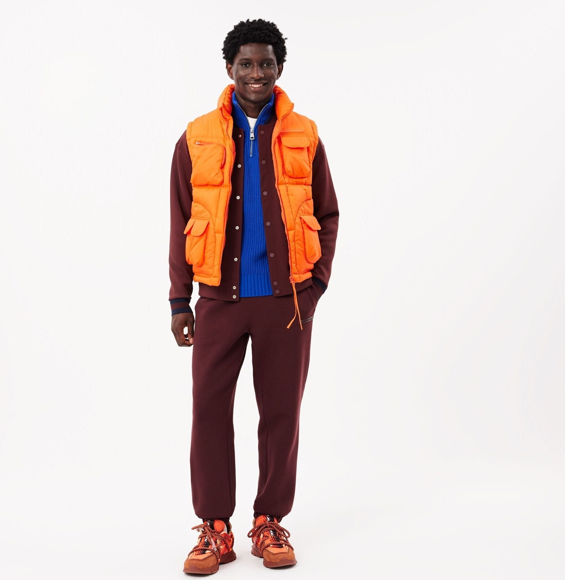 Кросівки чоловічі Lacoste L003 748SMA0051-AOD 45 (10.5 UK) помаранчевіфото