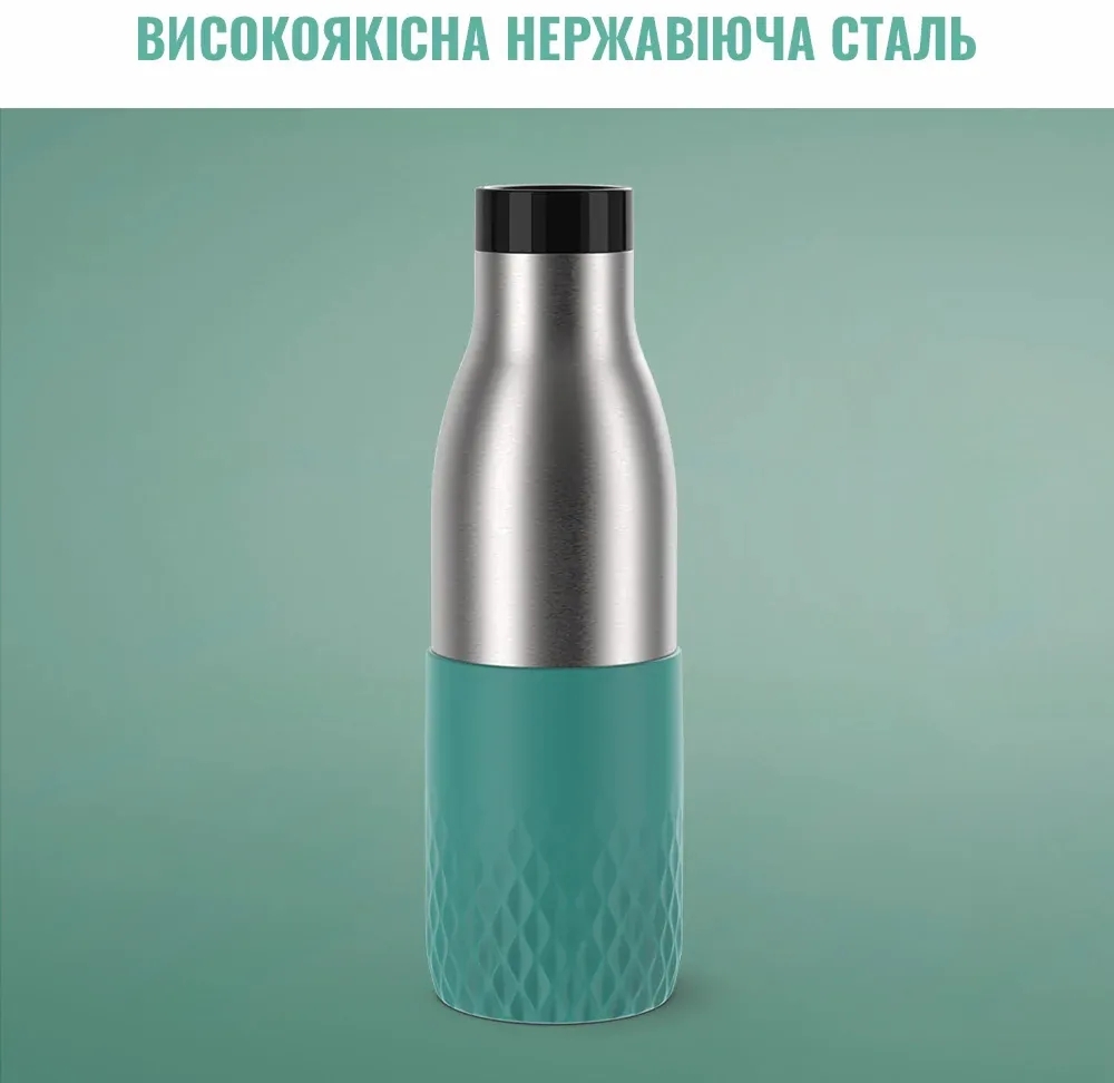Термопляшка Tefal Bludrop soft touch, 700 мл, зелений (N3111210)фото4