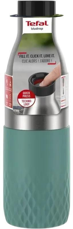 Термопляшка Tefal Bludrop soft touch, 700 мл, зелений (N3111210) фото