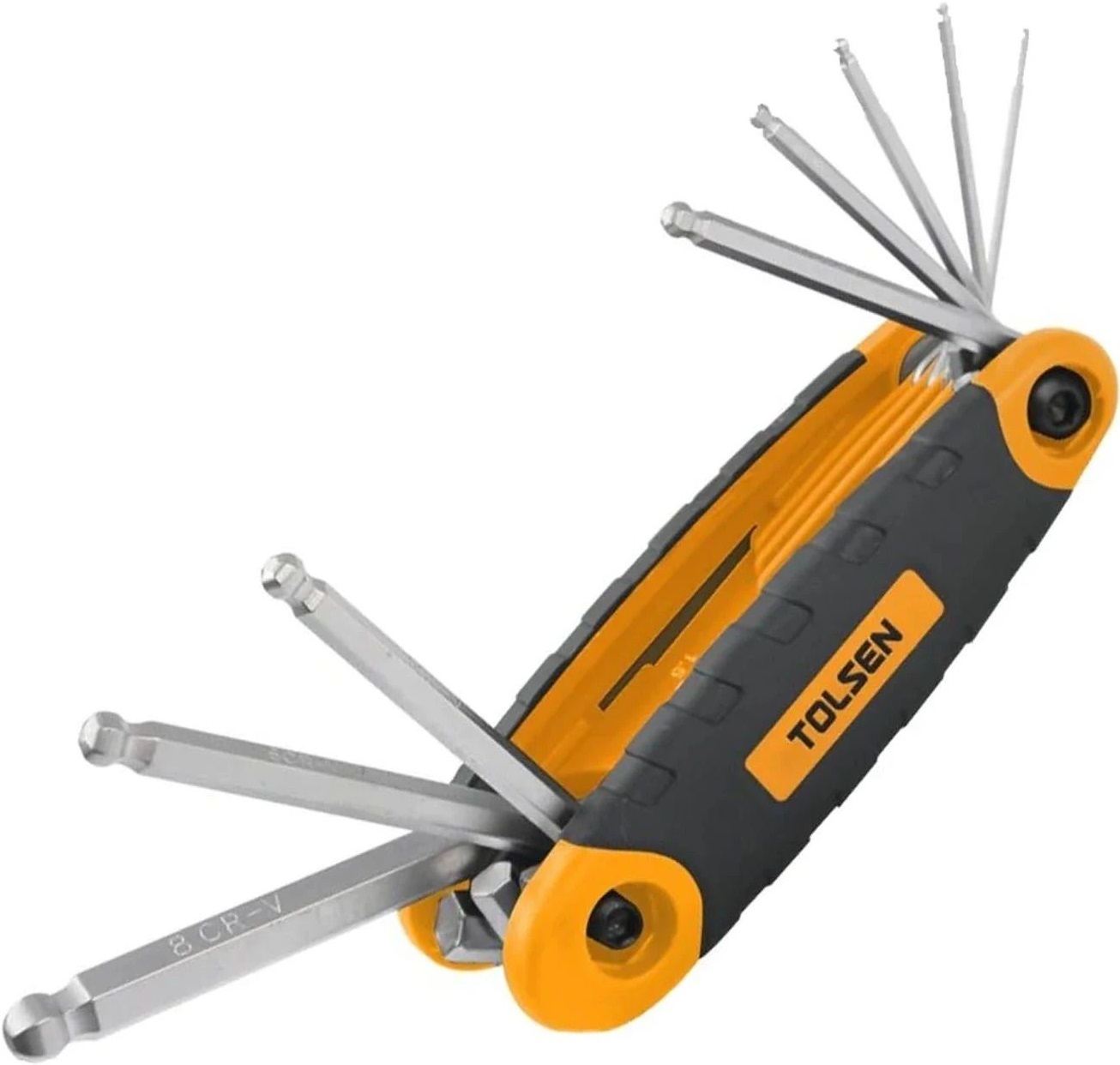 Ключи шестигранные Tolsen, набор 8шт, 1.5-8мм, CrV (20068) фото