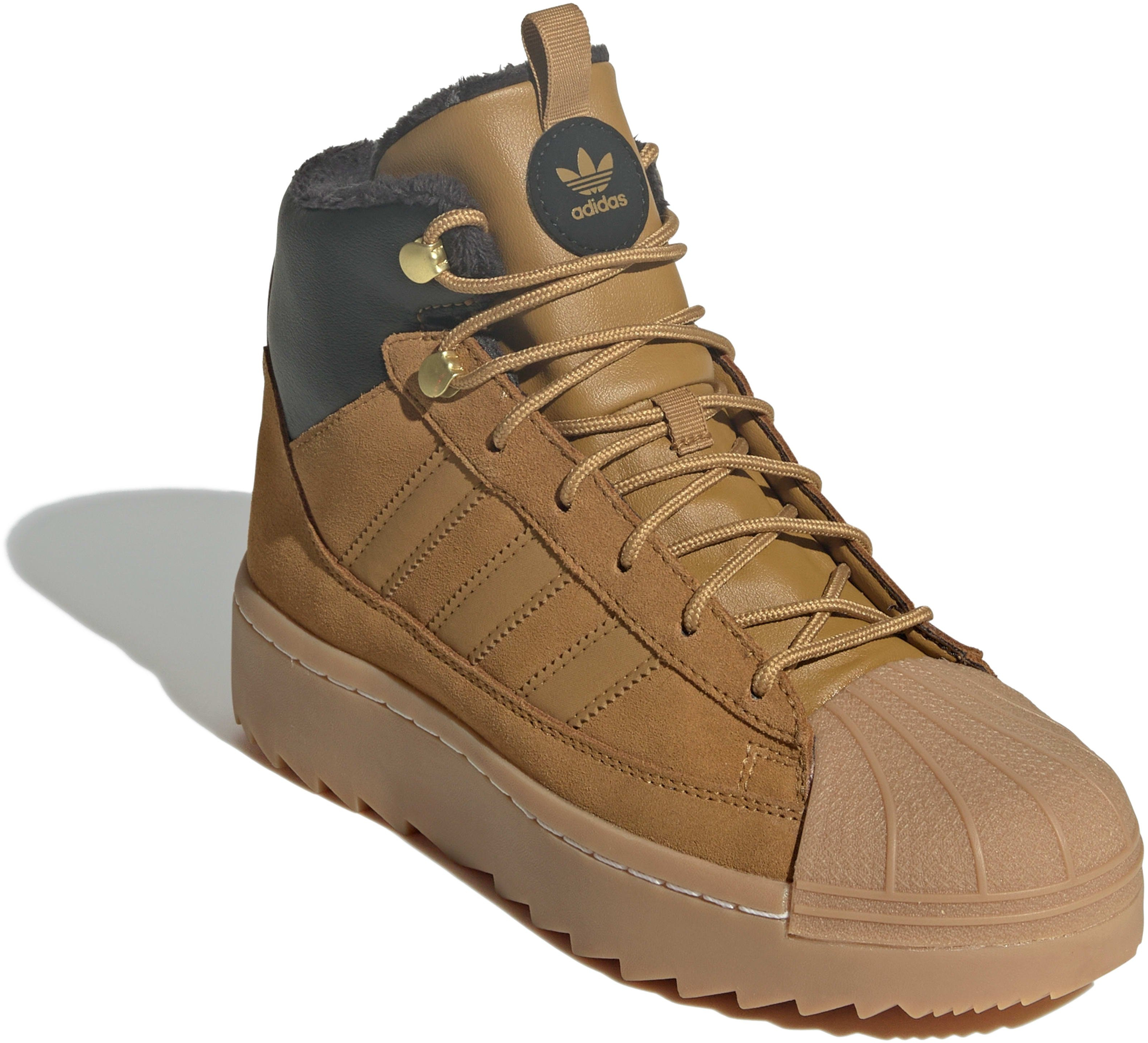 Ботинки подростковые Adidas Superstar Winter Trek J JQ0345 36 (3.5 UK) бронзовые фото 