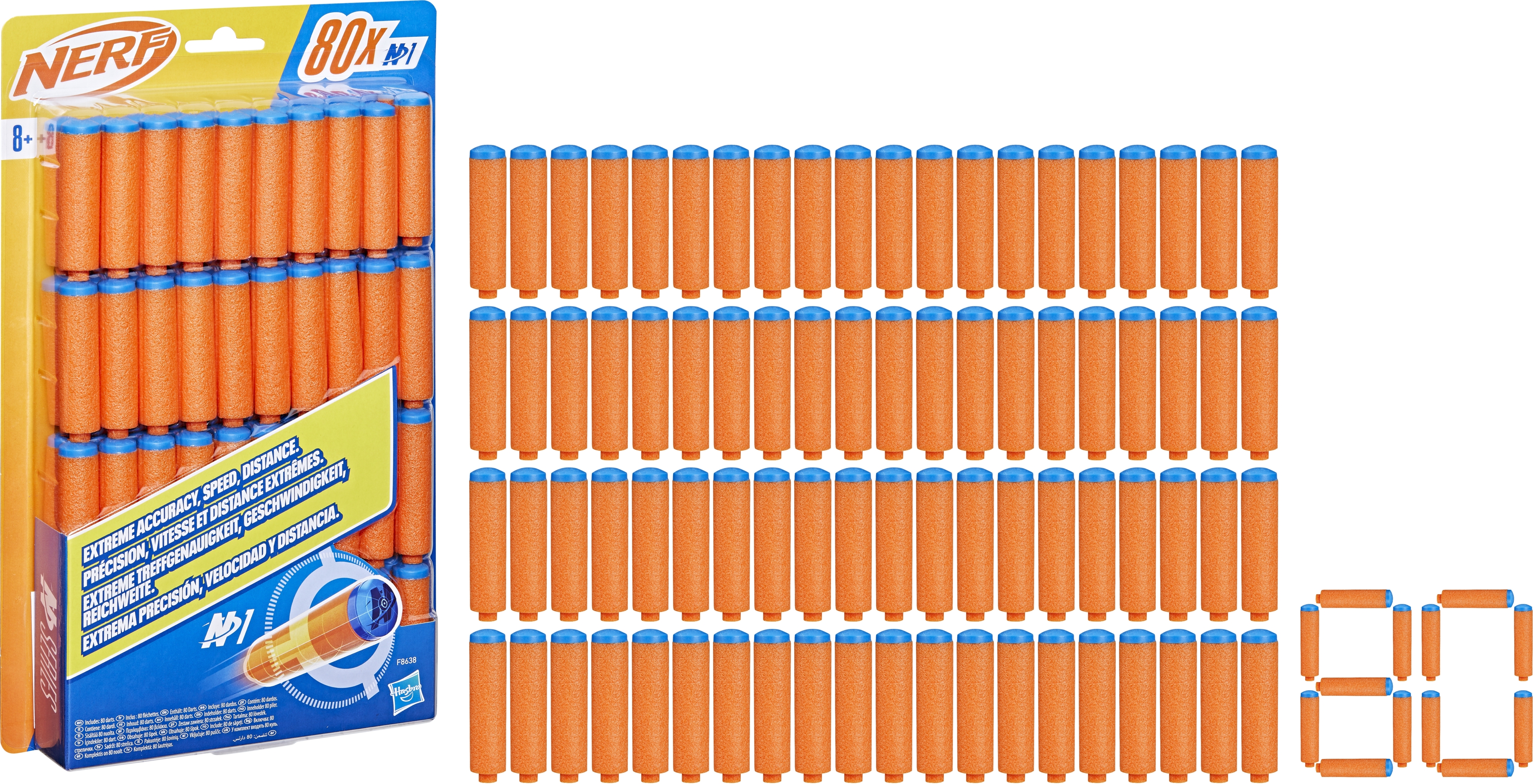 Набор стрел для бластеров Hasbro Nerf N Series N1 Darts 80 шт. (F8638) фото 2