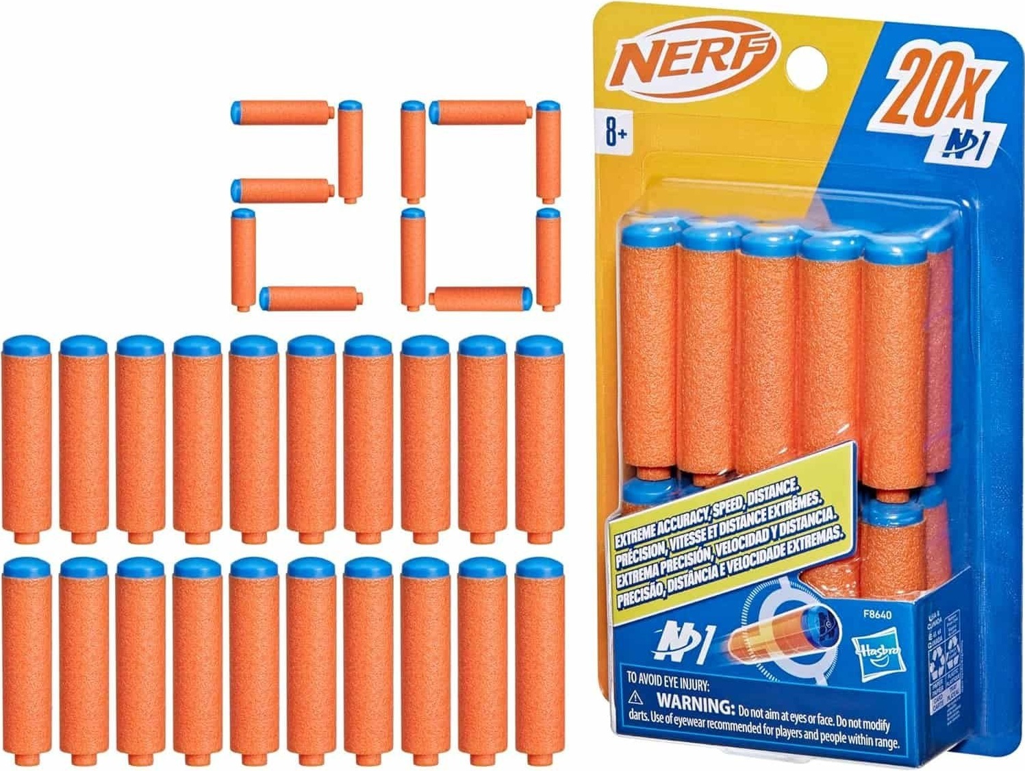 Набор из 20 стрел для бластеров серии "Nerf N Series" (F8640) фото2
