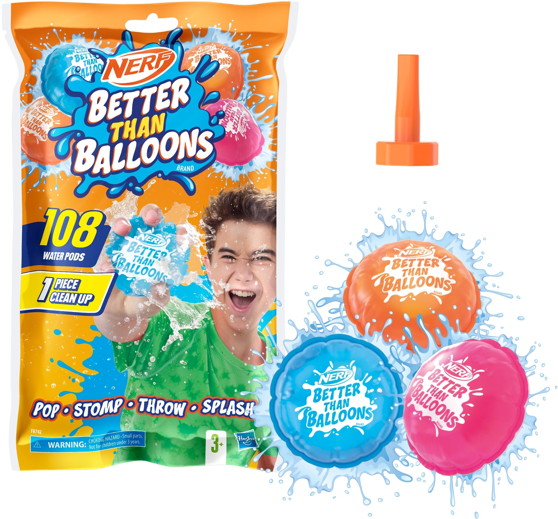 Ігровий набір Nerf Better than balloons Водяні кулі 108 штук (F8742)фото2