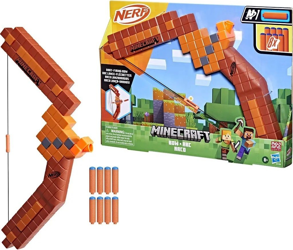 Бластер игрушечный "Лук" Nerf серии "Майнкрафт" (G1120) фото