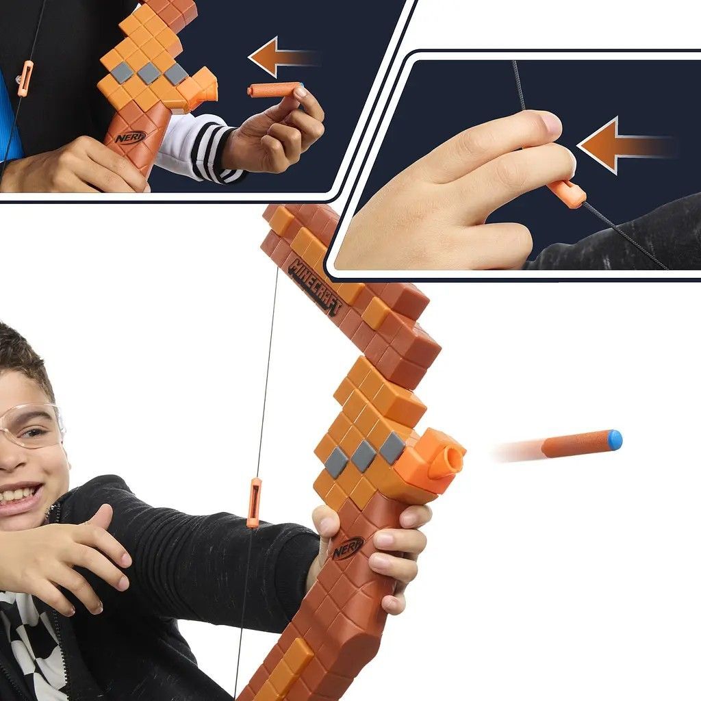 Бластер игрушечный "Лук" Nerf серии "Майнкрафт" (G1120) фото