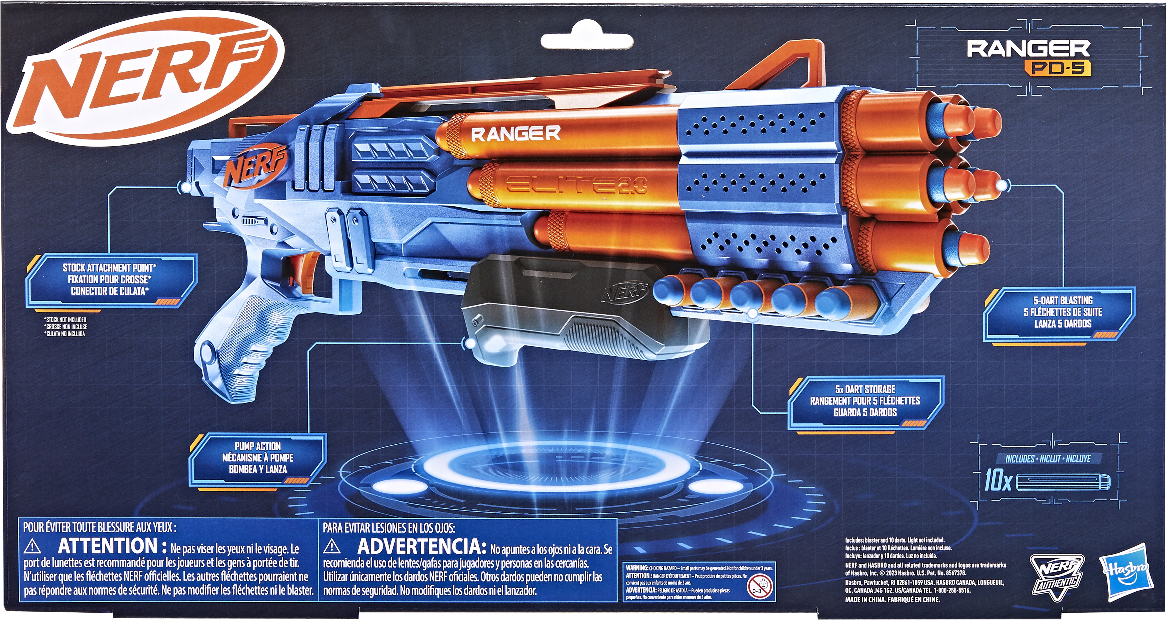 Бластер Nerf Еліт "Ренджер" (F4186)фото2