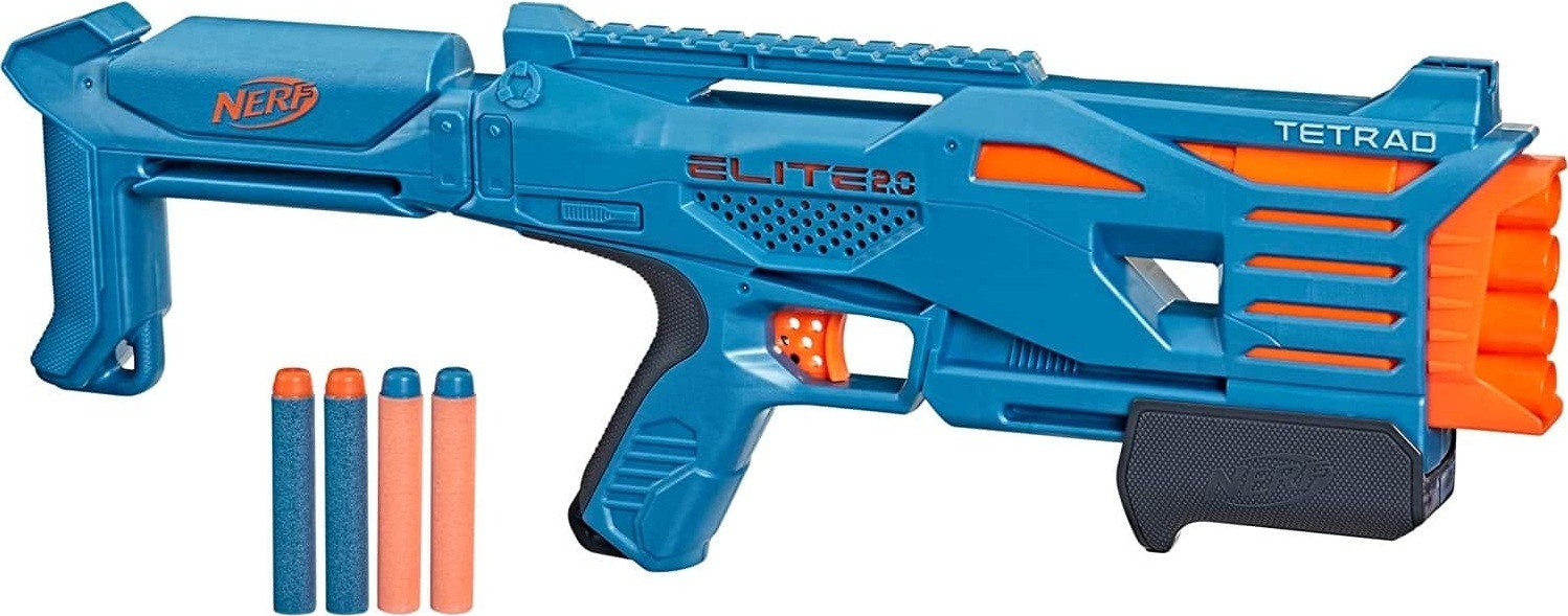 Бластер Nerf Elite 2.0 Tetrad QS-4 (F5025)фото2