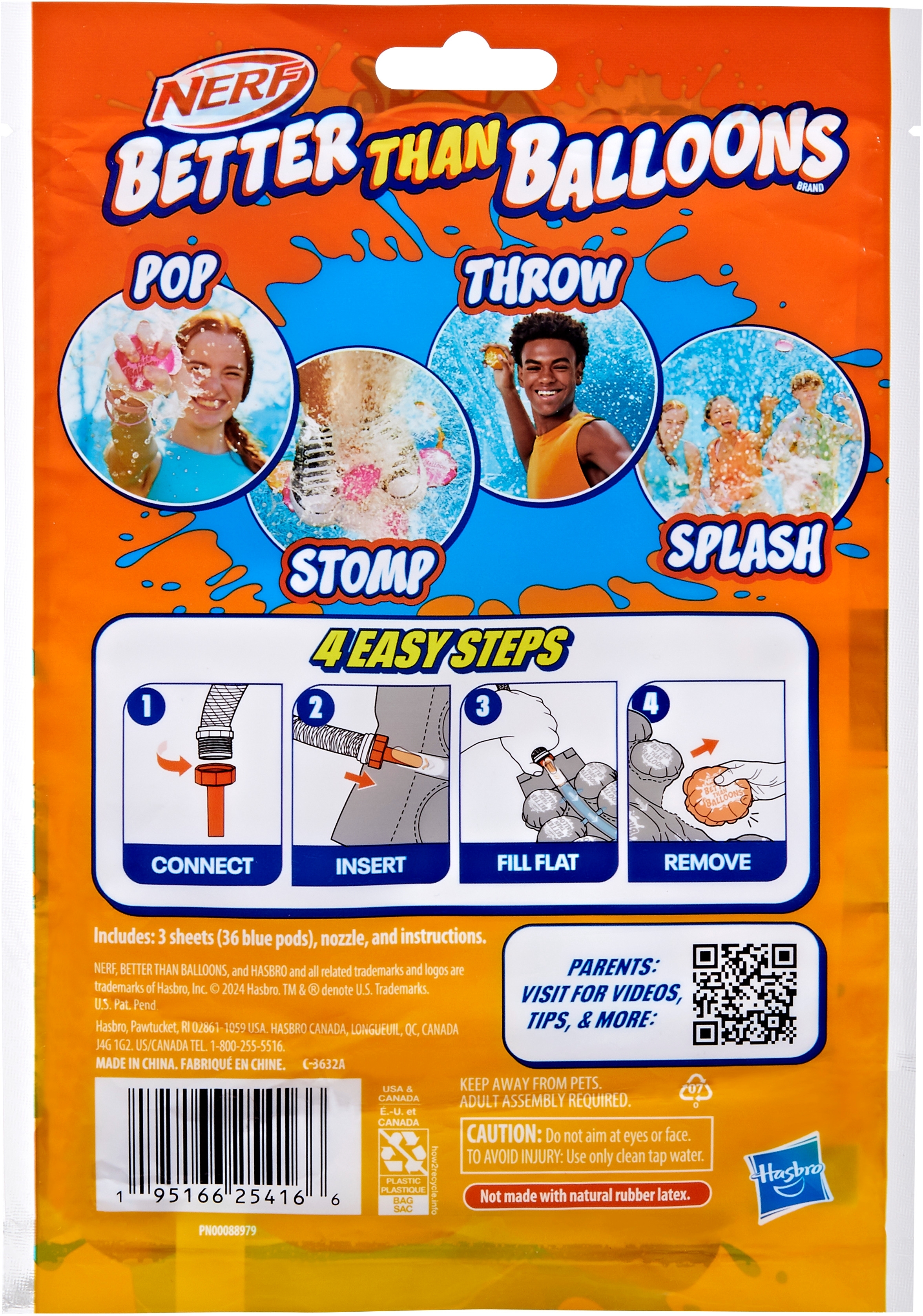 Набір іграшковий Водяні кулі Nerf Better Than Balloons 36 шт. (F9007)фото3